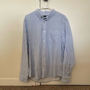 (NWT) Banana Republic: Double-Faced Untucked Slim Fit Button-Down (L)